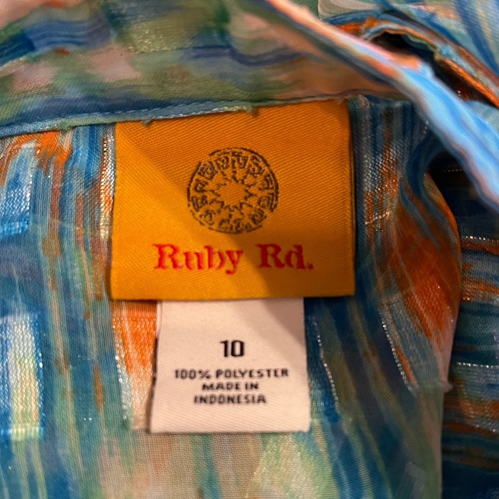 Ruby Rd. Button down top sz 10 - Picture 4 of 5